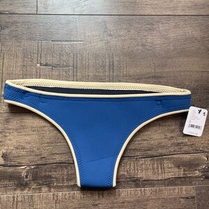 NWT Abysse Jenna Bikini Bottoms blue size Medium neoprene FP movement